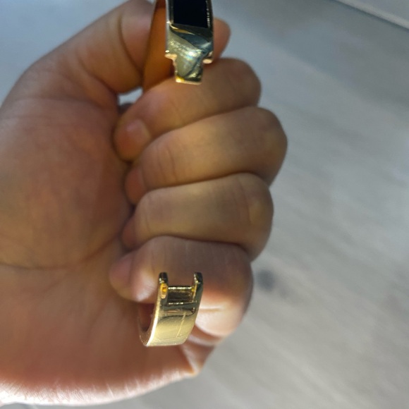 Michael Kors Black and Gold Logo Bangle - Picture 3 of 7